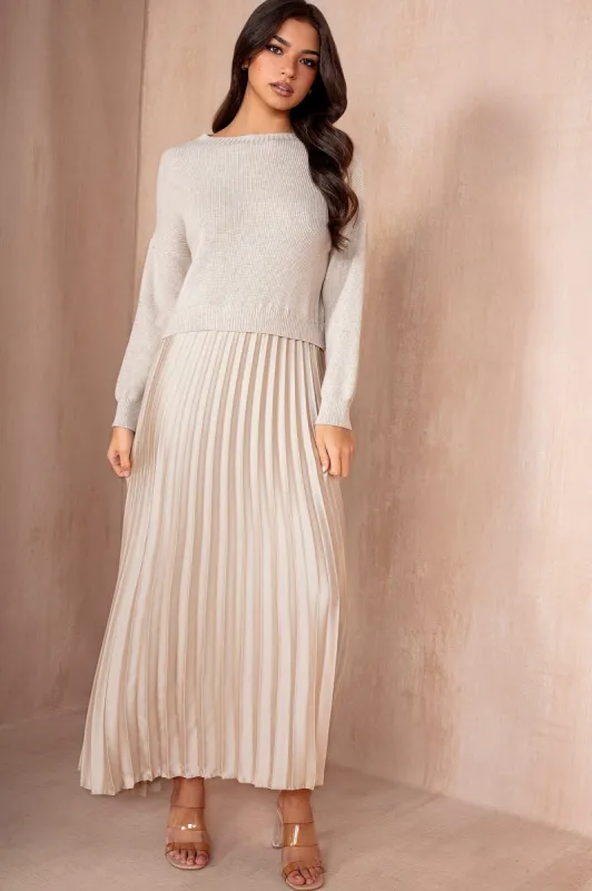 Arlene Cream 2 in 1 Dress sold by Va Va Voom