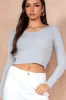 Poppy Grey Knit Top sold by Va Va Voom