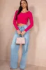 Poppy Fuchsia Knit Top sold by Va Va Voom