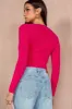 Poppy Fuchsia Knit Top sold by Va Va Voom