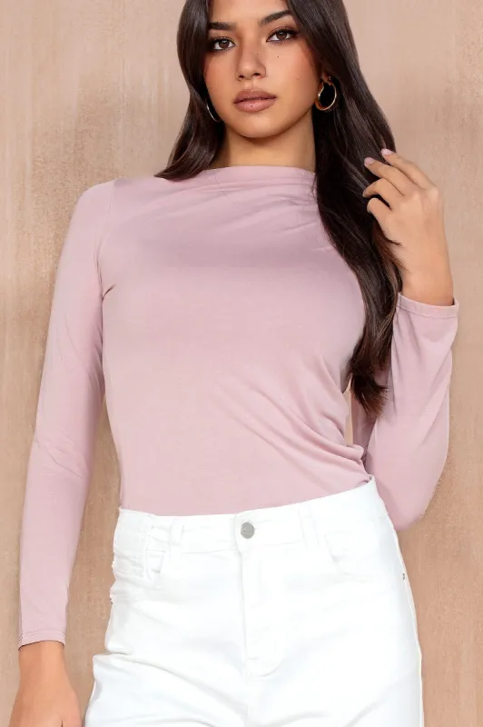 Halley Blush Ruched Top sold by Va Va Voom
