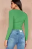 Poppy Green Knit Top sold by Va Va Voom