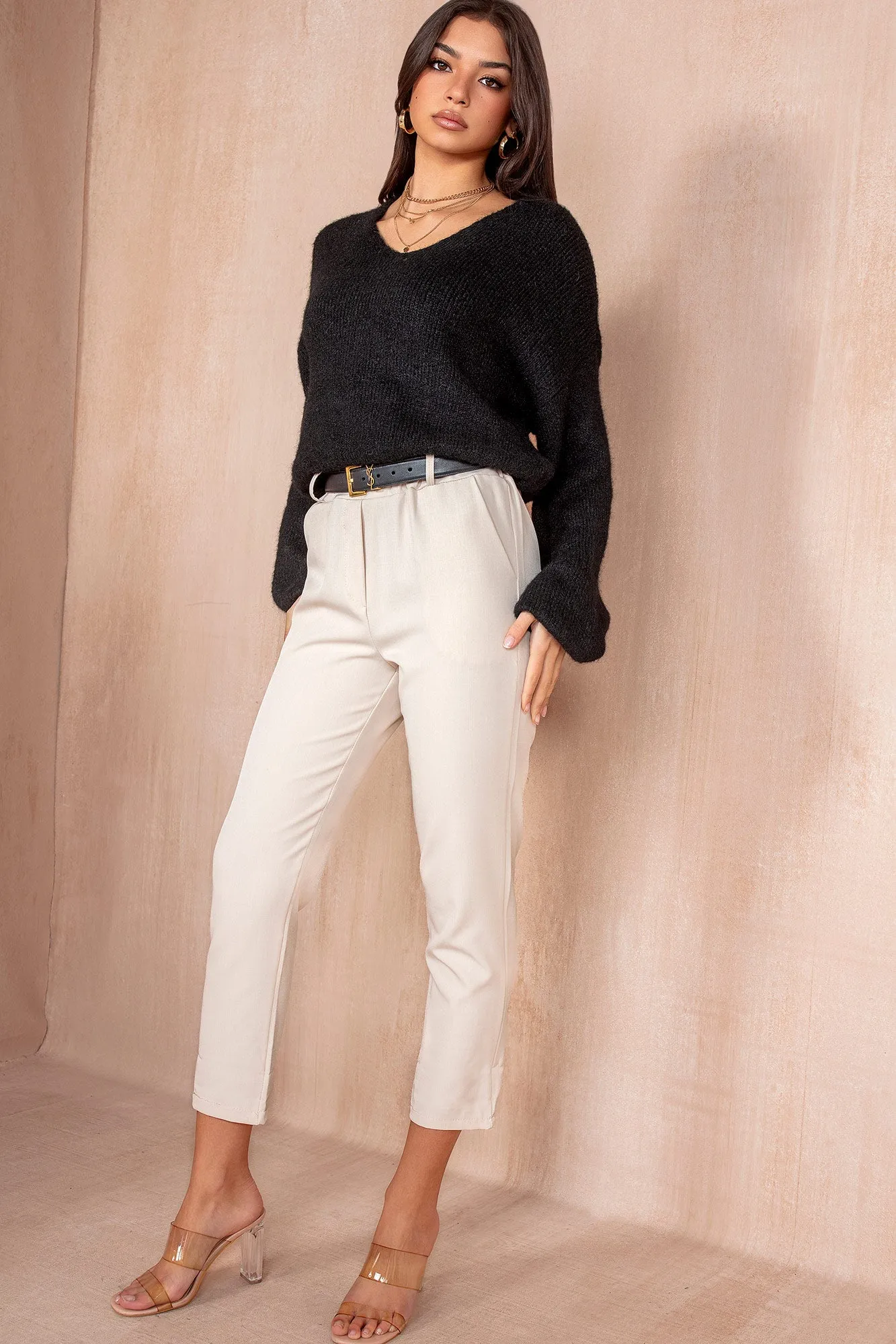 Lucille Black Soft Knit Jumper sold by Va Va Voom product image thumbnail 3