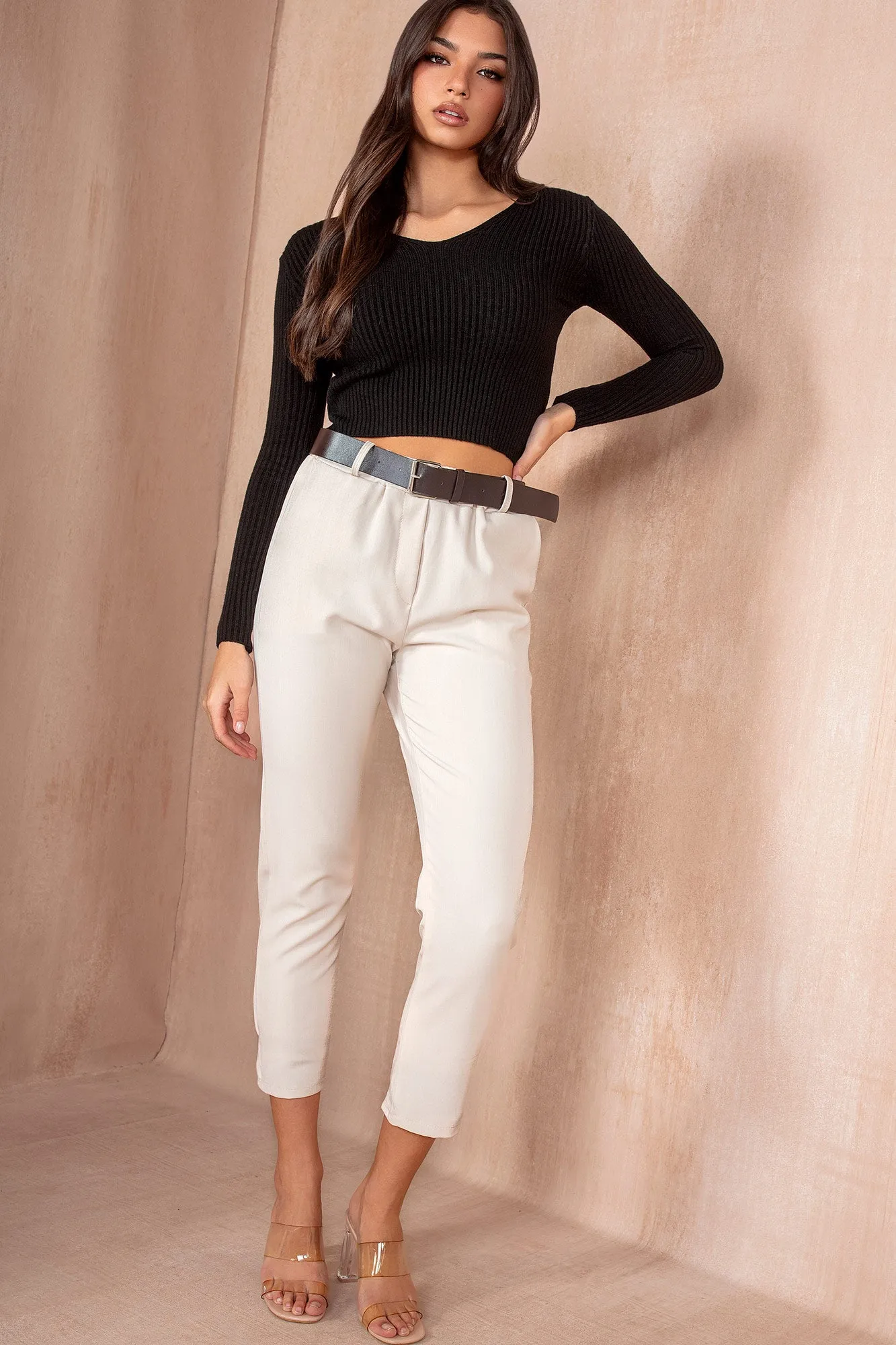 Poppy Black Knit Top sold by Va Va Voom product image thumbnail 4