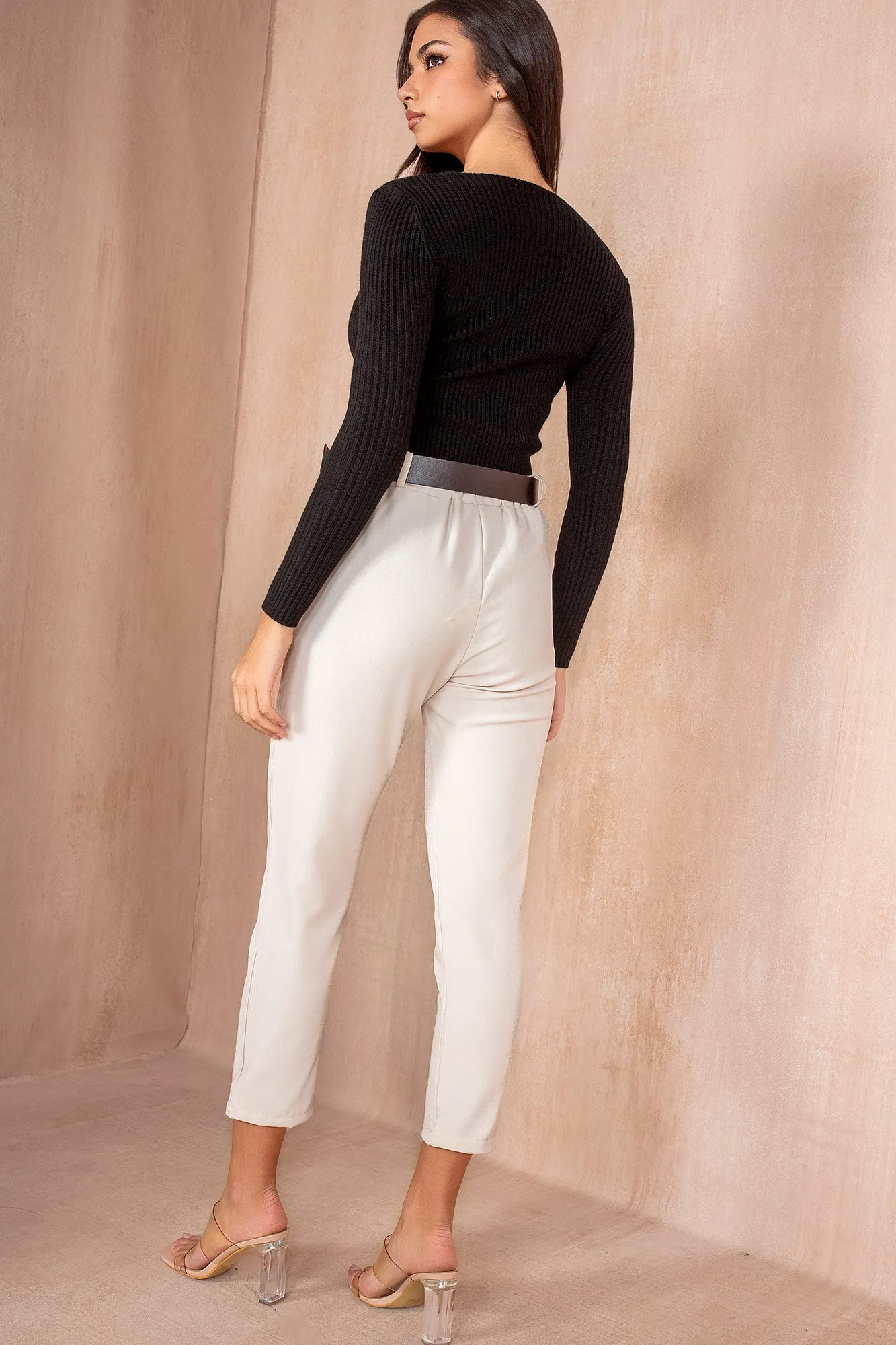 Poppy Black Knit Top sold by Va Va Voom product image thumbnail 2