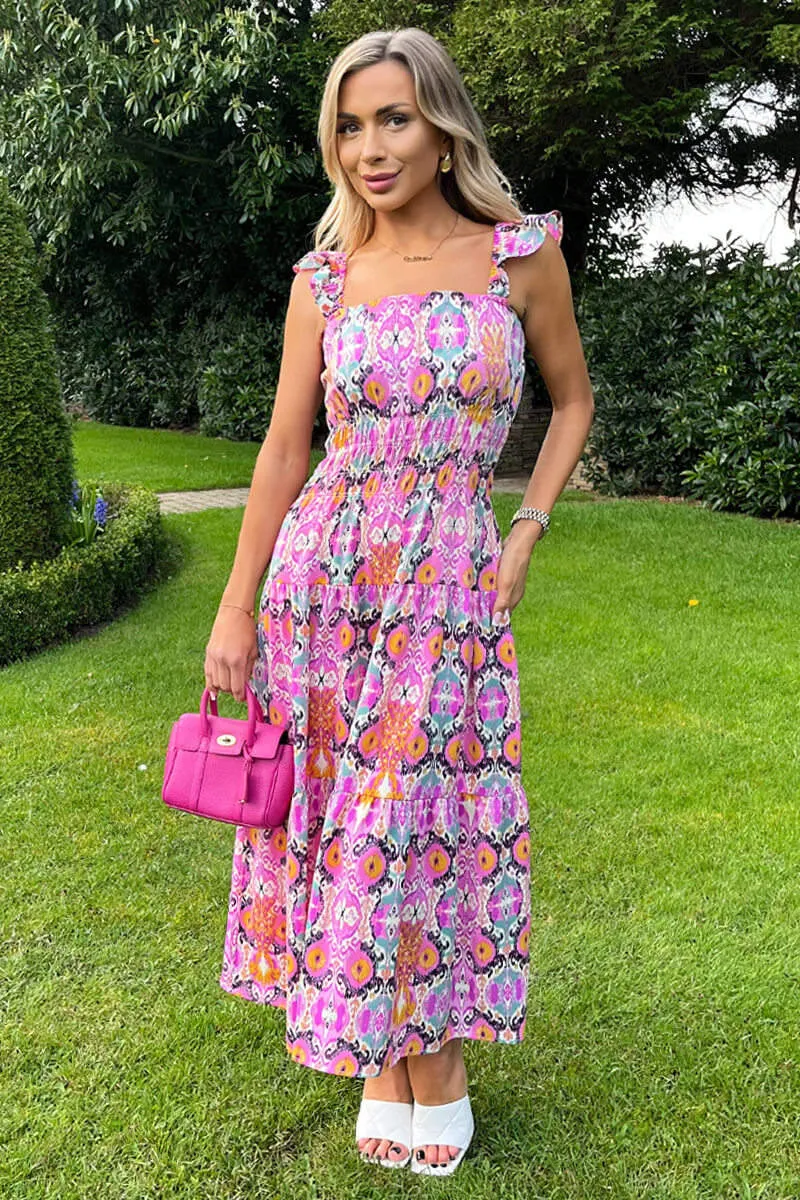 AX Paris Omari Multi Print Midi Dress sold by Va Va Voom product image thumbnail 3