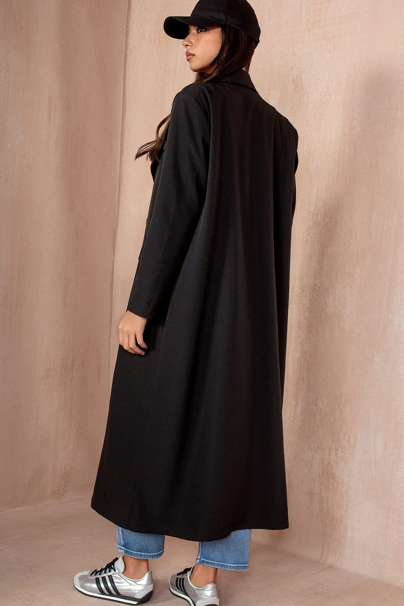 Florencia Black Double Breasted Coat sold by Vavavoom product image thumbnail 2