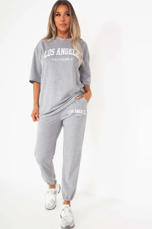 Lorenz Grey 'Los Angeles' Jogger Co Ord sold by Va Va Voom