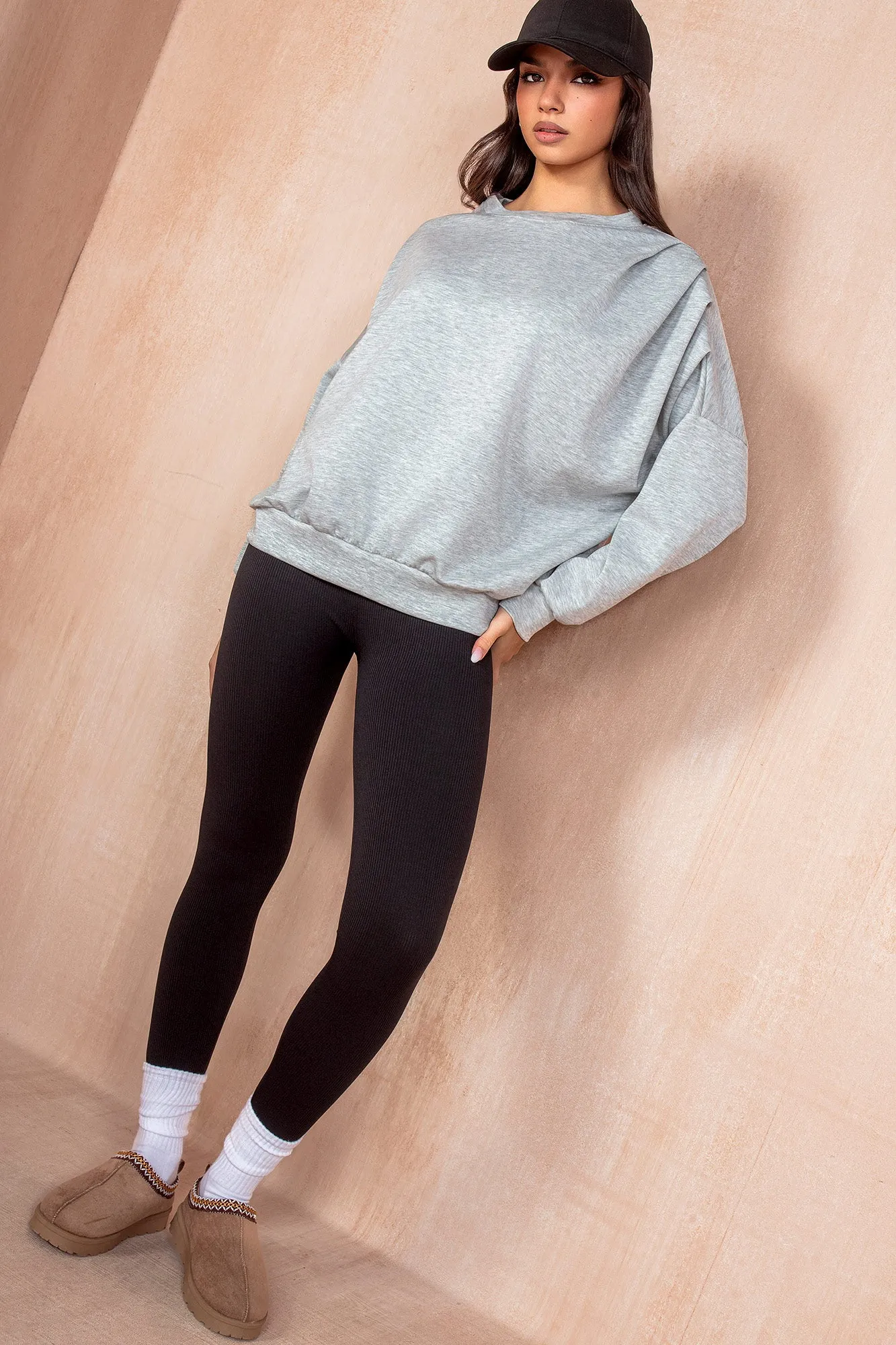 Priscilla Grey Oversized Sweatshirt sold by Vavavoom product image thumbnail 3