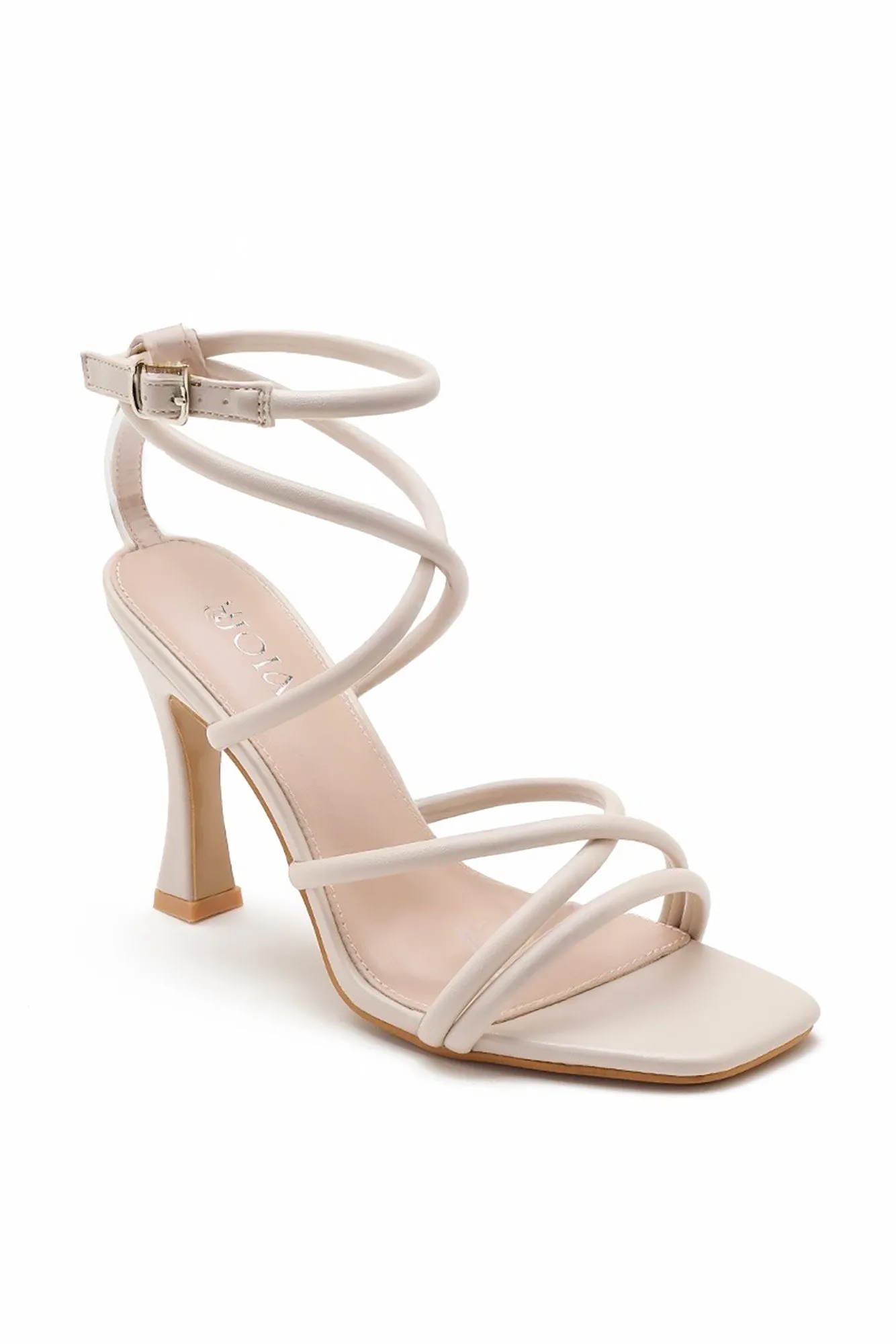 Rita Nude Strappy Heels sold by Va Va Voom product image thumbnail 2