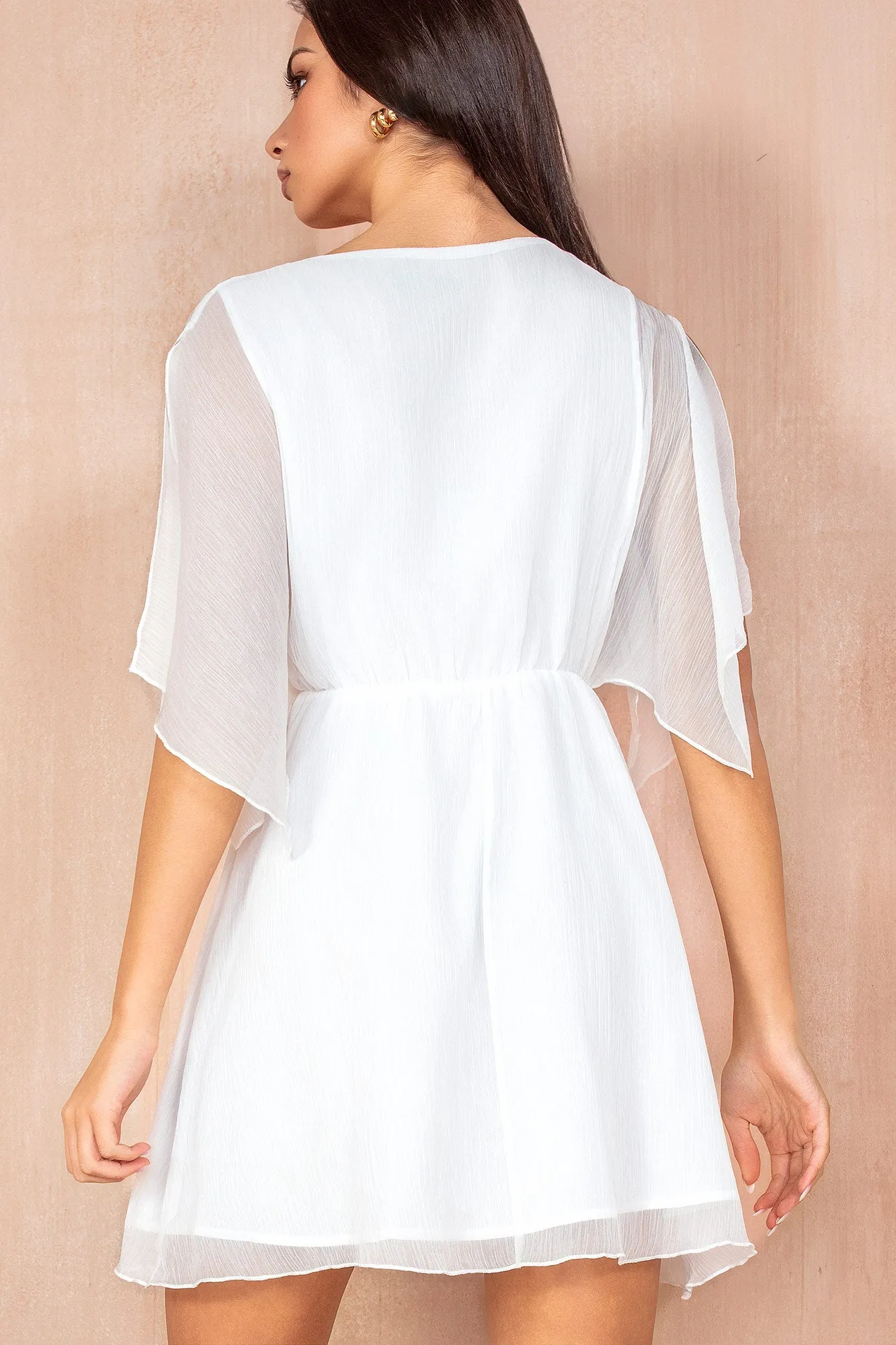Honey White Chiffon Dress sold by Vavavoom product image thumbnail 2