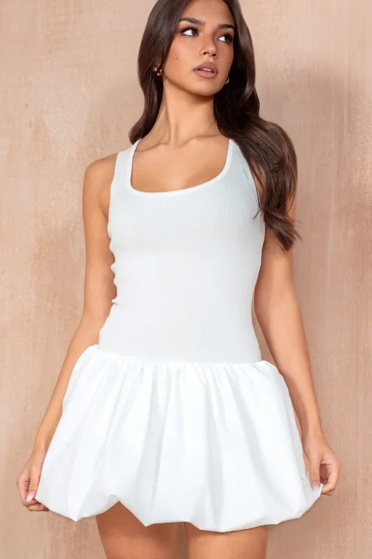 Andy White Puffball Dress sold by Vavavoom