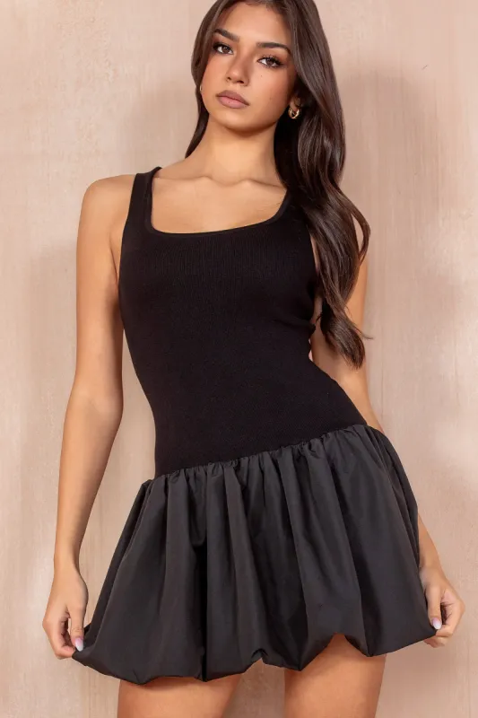 Andy Black Puffball Dress sold by Va Va Voom