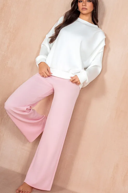 Paula Pink Fold Over Trousers sold by Va Va Voom