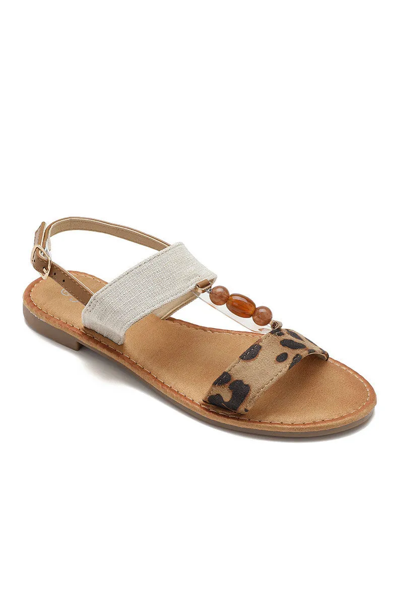 Donna Leopard Flat Sandals sold by Vavavoom product image thumbnail 2