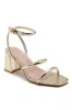 Bella Gold Block Heels sold by Va Va Voom