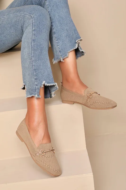 Kayden Stone Knit Loafers sold by Va Va Voom