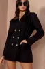 Charlie Black Pocket Blazer Dress sold by Va Va Voom