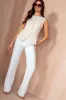 Debz Cream Button Front Waistcoat sold by Va Va Voom
