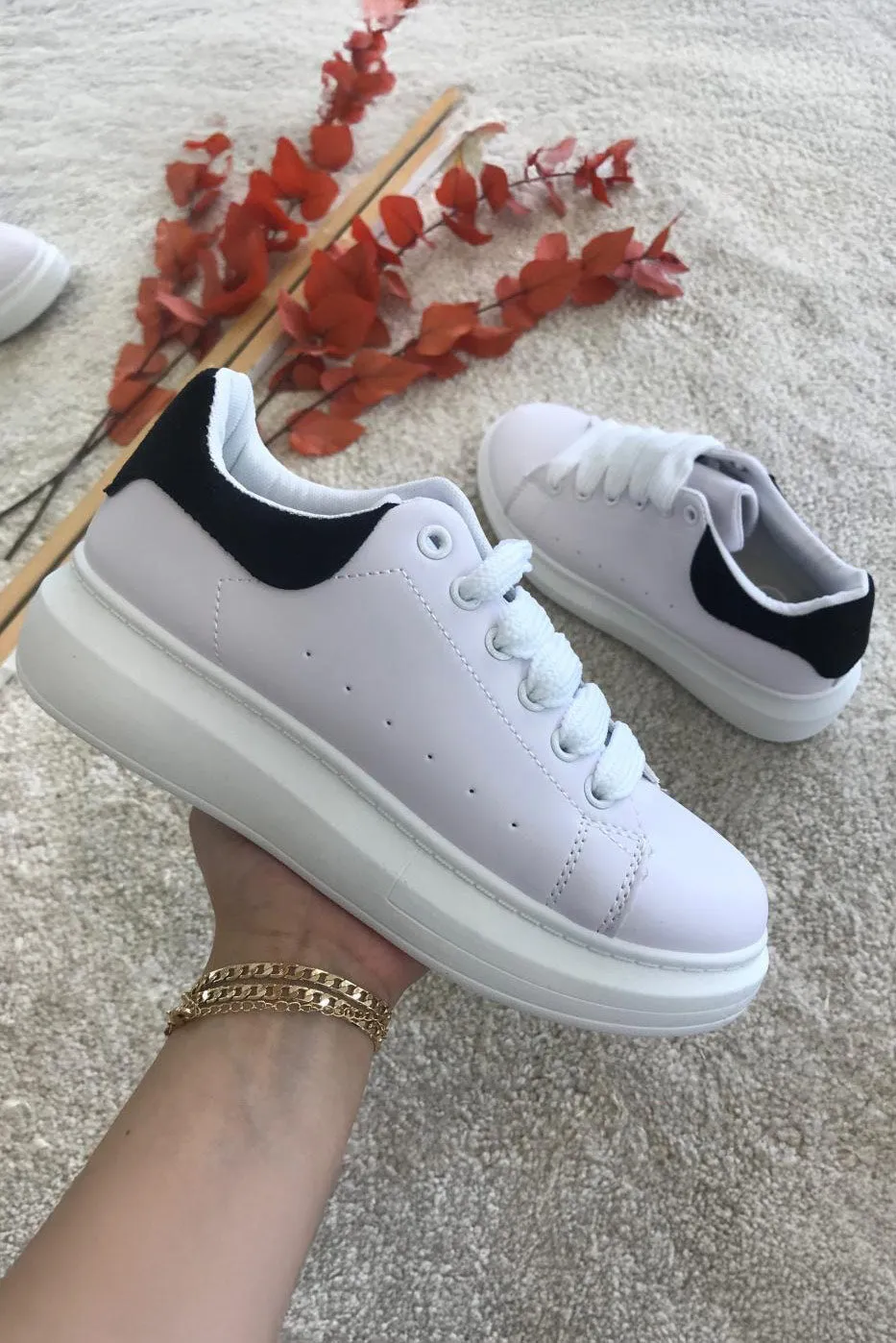 Nataly Monochrome Chunky Trainers sold by Va Va Voom