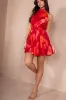 AX Paris Harriet Pink and Orange Halterneck Dress sold by Va Va Voom