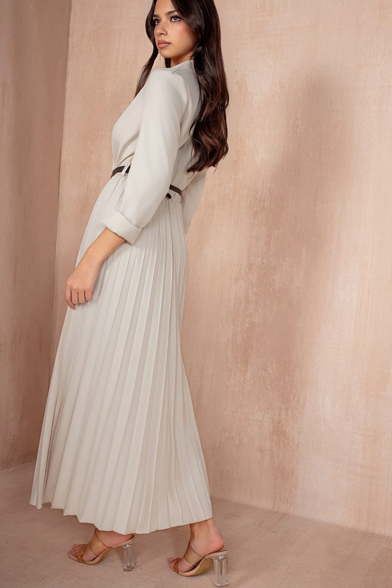 Sue Stone Pleated Blazer Dress sold by Va Va Voom product image thumbnail 3