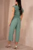 AX Paris Anne Duck Egg Wrap Jumpsuit sold by Va Va Voom