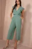 AX Paris Anne Duck Egg Wrap Jumpsuit sold by Va Va Voom