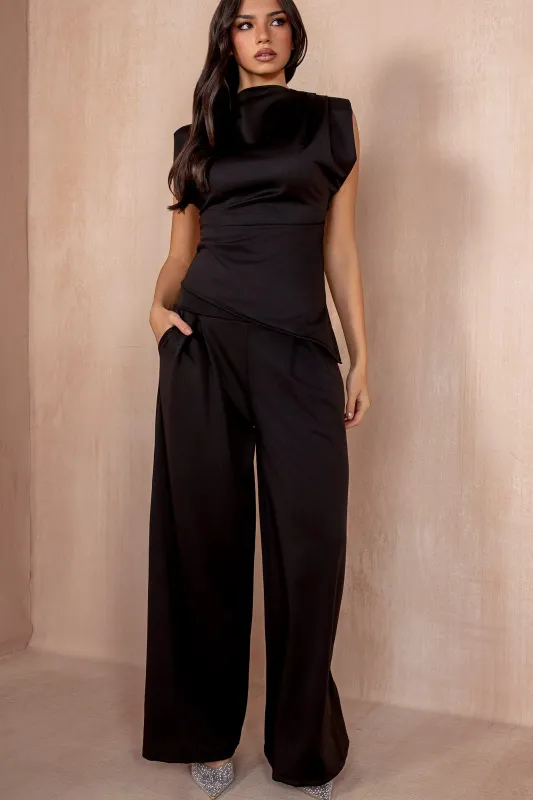 Sadhbh Black Asymmetric Co Ord sold by Va Va Voom