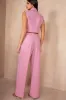 Fionn Pink Cropped Blazer Co-Ord sold by Va Va Voom