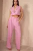 Fionn Pink Cropped Blazer Co-Ord sold by Va Va Voom
