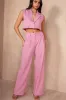 Fionn Pink Cropped Blazer Co-Ord sold by Va Va Voom