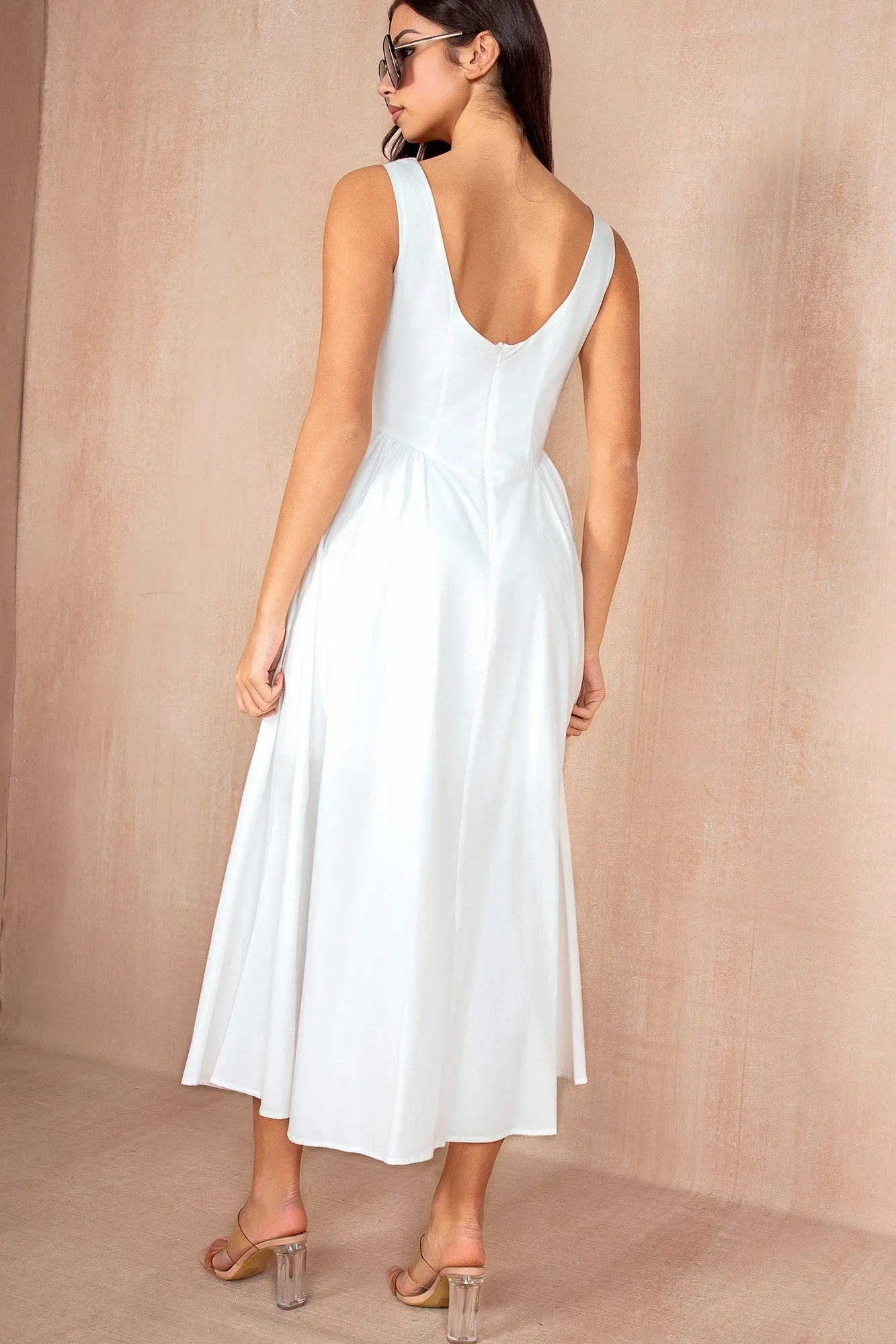 Harlow White Cotton Dress sold by Vavavoom product image thumbnail 2