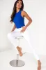 Olene Royal Blue Ribbed Bodysuit sold by Va Va Voom