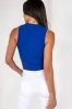 Olene Royal Blue Ribbed Bodysuit sold by Va Va Voom