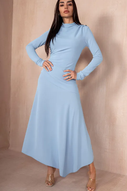 Leo Blue Drop Waist Dress sold by Va Va Voom