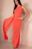 Norma Coral One Shoulder Maxi Dress sold by Va Va Voom