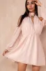 Bronagh Pink Chiffon Cold Shoulder Dress sold by Va Va Voom