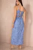Moira Blue Spotted Cami Maxi Dress sold by Va Va Voom