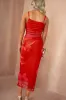 Doireann Red Mesh Printed Cami Dress sold by Va Va Voom