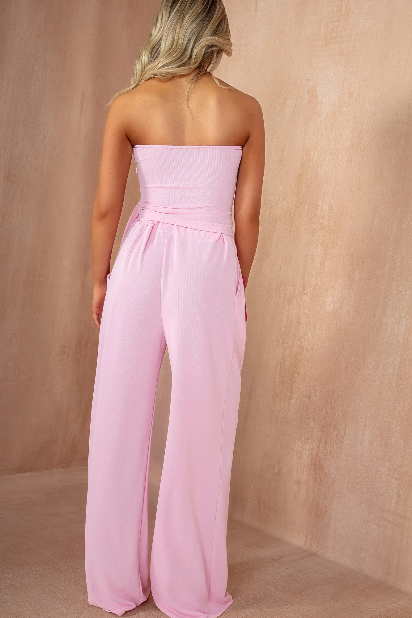 Oona Pink Bandeau Co Ord sold by Va Va Voom product image thumbnail 3