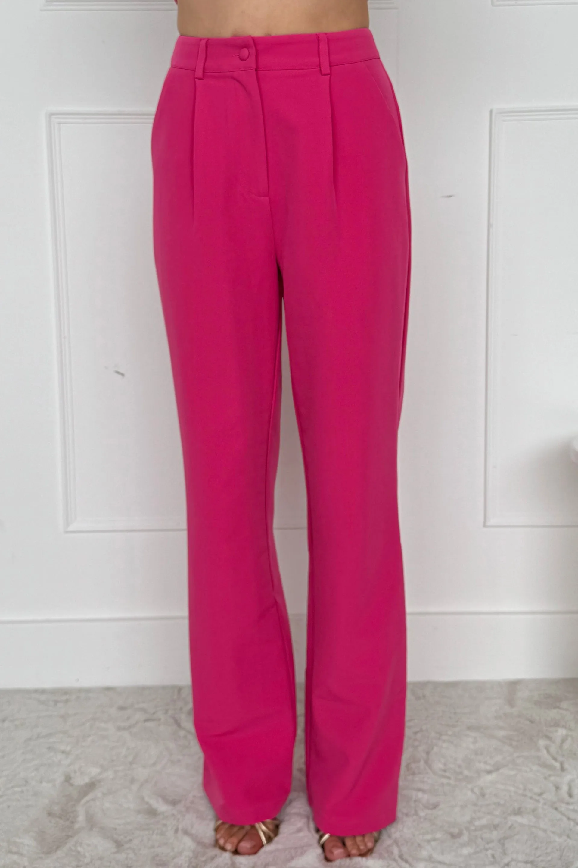 Jo Fuchsia Tailored Straight Leg Trousers sold by Vavavoom product image thumbnail 5