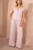 Sheila Pink Waistcoat Co Ord sold by Va Va Voom