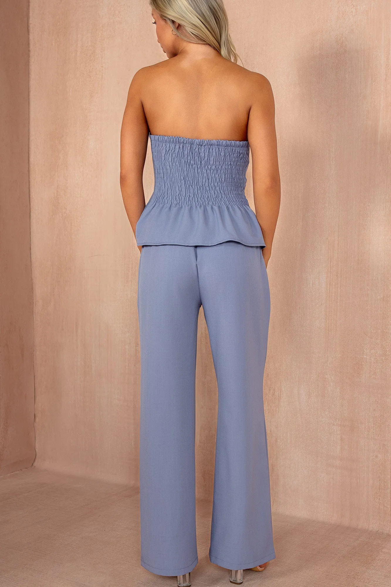 Elowyn Blue Tailored Co Ord sold by Va Va Voom product image thumbnail 3