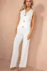 Peighton White Knit Waistcoat Co Ord sold by Va Va Voom