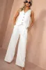 Ciara White Linen Waistcoat Co Ord sold by Va Va Voom