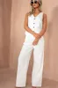 Ciara White Linen Waistcoat Co Ord sold by Va Va Voom