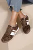 Orianna Leopard Side Stripe Trainers sold by Va Va Voom