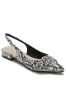 Delilah Snake Print PU Slingback Shoe sold by Va Va Voom