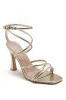 Rita Gold PU Strappy Heels sold by Va Va Voom